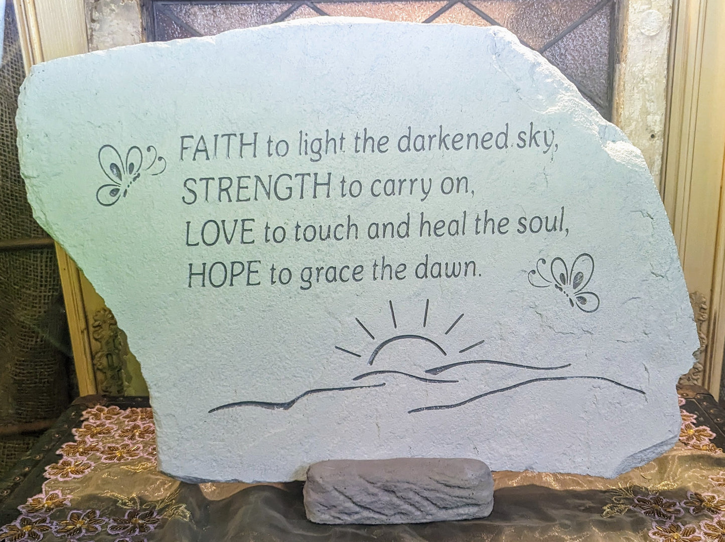 Faith, Strength, Love and Hope Cement